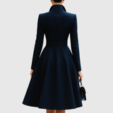 Eleanor | Navy Tailored Fit Coat Dress | The Bellemont Sisters Australia