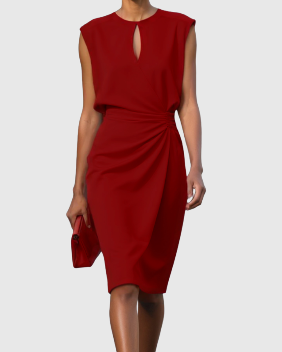 Mae | Elegant And Comfortable Dress For Every Occasion – Red | The Bellemont Sisters Australia