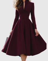 Avelina | V-Neck Midi Dress | The Bellemont Sisters Australia
