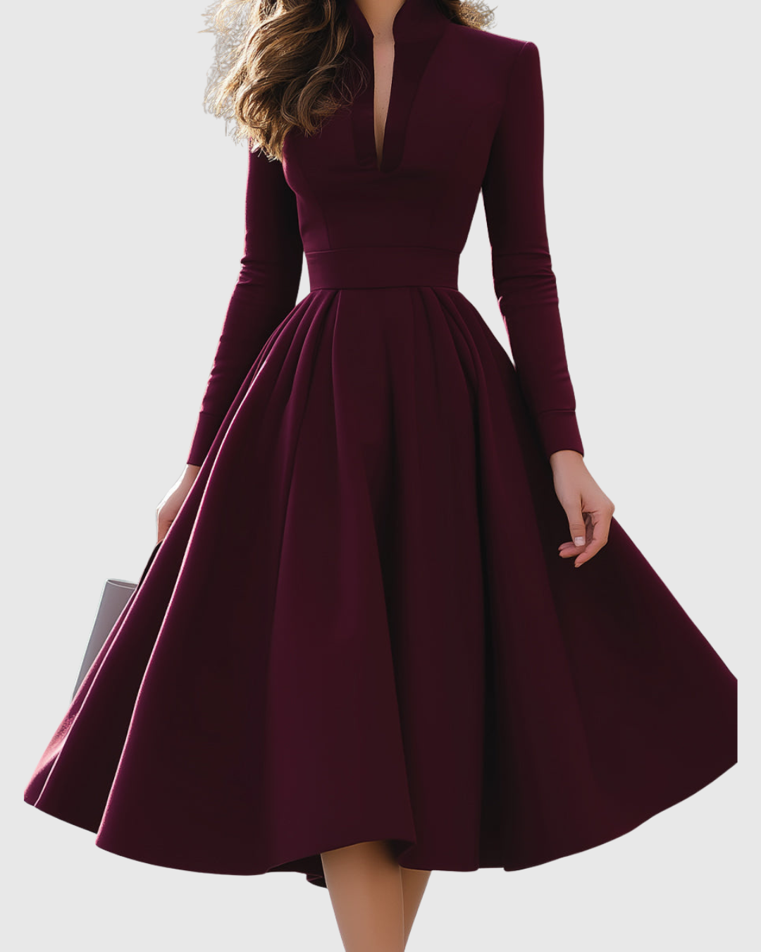 Avelina | V-Neck Midi Dress | The Bellemont Sisters Australia