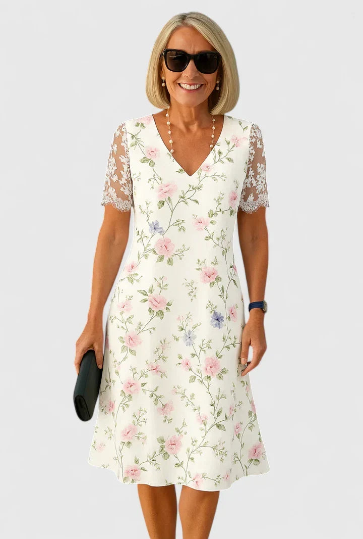 Brislyn | Elegant Midi Dress – White 2 | The Bellemont Sisters Australia