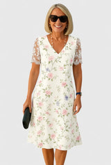 Brislyn | Elegant Midi Dress – White 2 | The Bellemont Sisters Australia