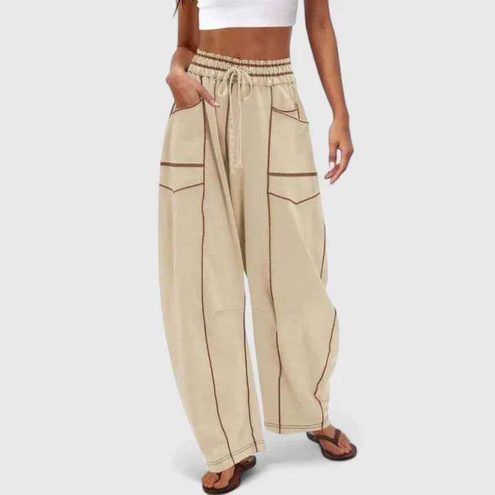Camrynnne | Comfortable Pants – White | The Bellemont Sisters Australia