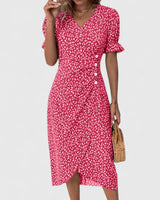 Kataryna | Comfortable Summer Dress – Red | The Bellemont Sisters Australia