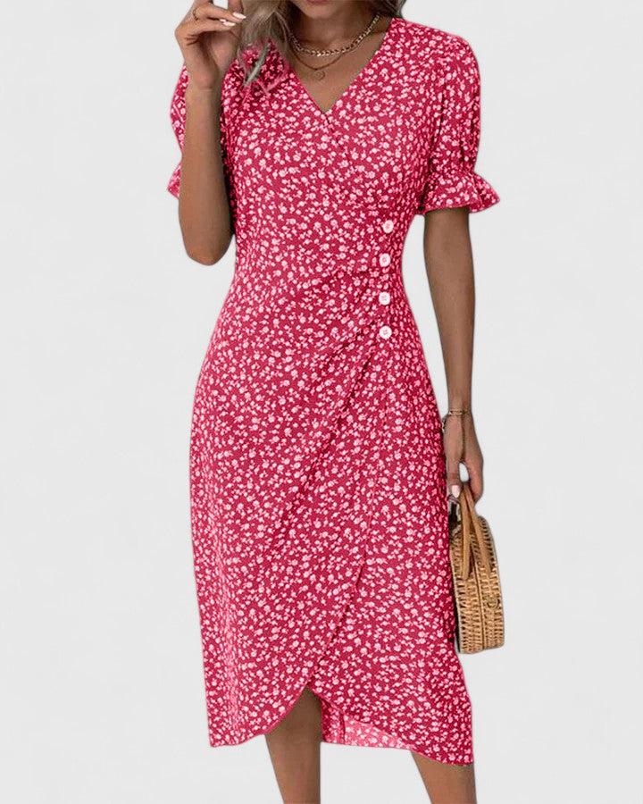 Kataryna | Comfortable Summer Dress – Red | The Bellemont Sisters Australia