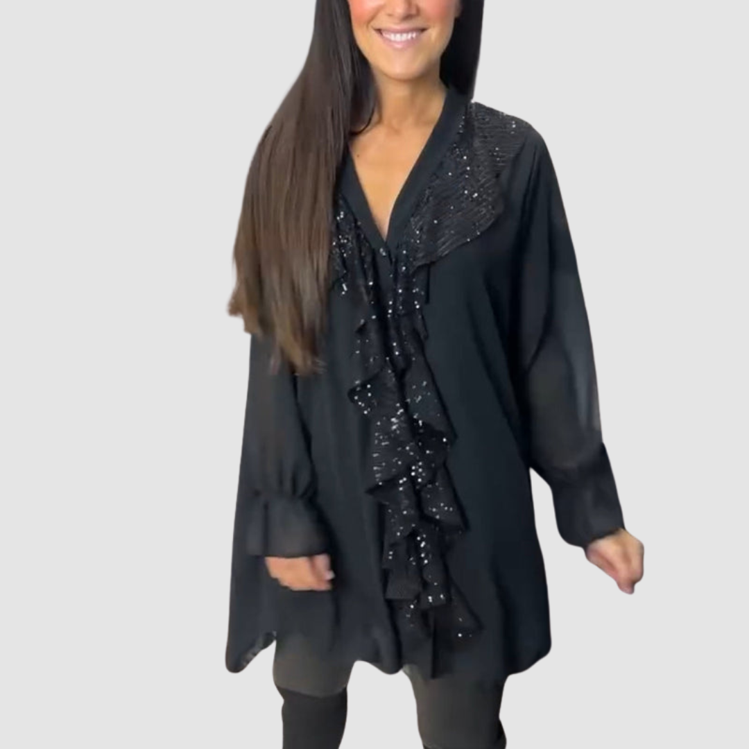 Elain™ Elegant Ruffled Blouse | The Bellemont Sisters Australia