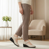 Lydia – Elegant Mid-Heel Comfort Shoes – Beige | The Bellemont Sisters Australia
