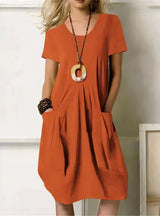 Kwani | Easy Casual Flow Dress – Orange | The Bellemont Sisters Australia