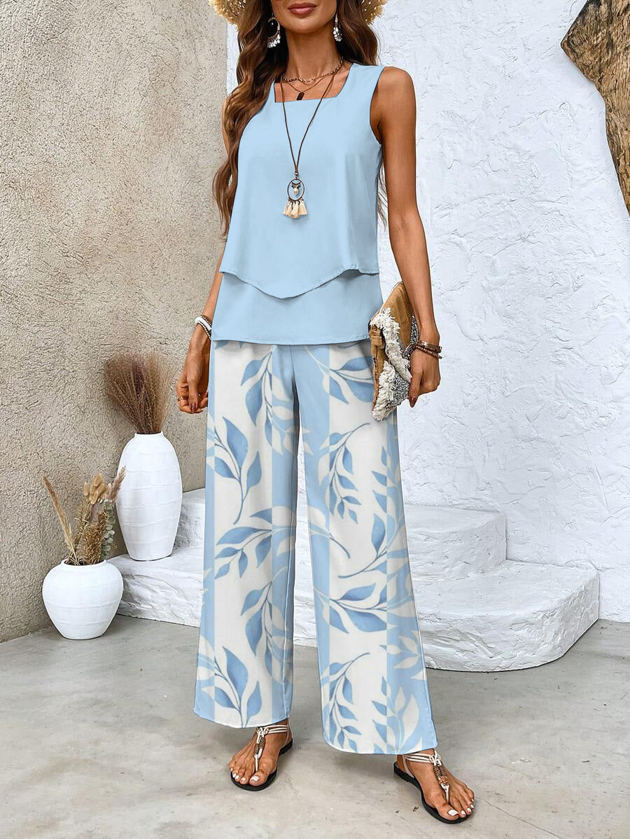 Juliette™ Elegant Two-Piece Set – Blue | The Bellemont Sisters Australia