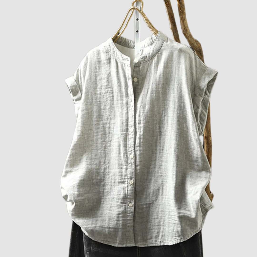 Ingrid™ Vintage Shirt – Gray | The Bellemont Sisters Australia