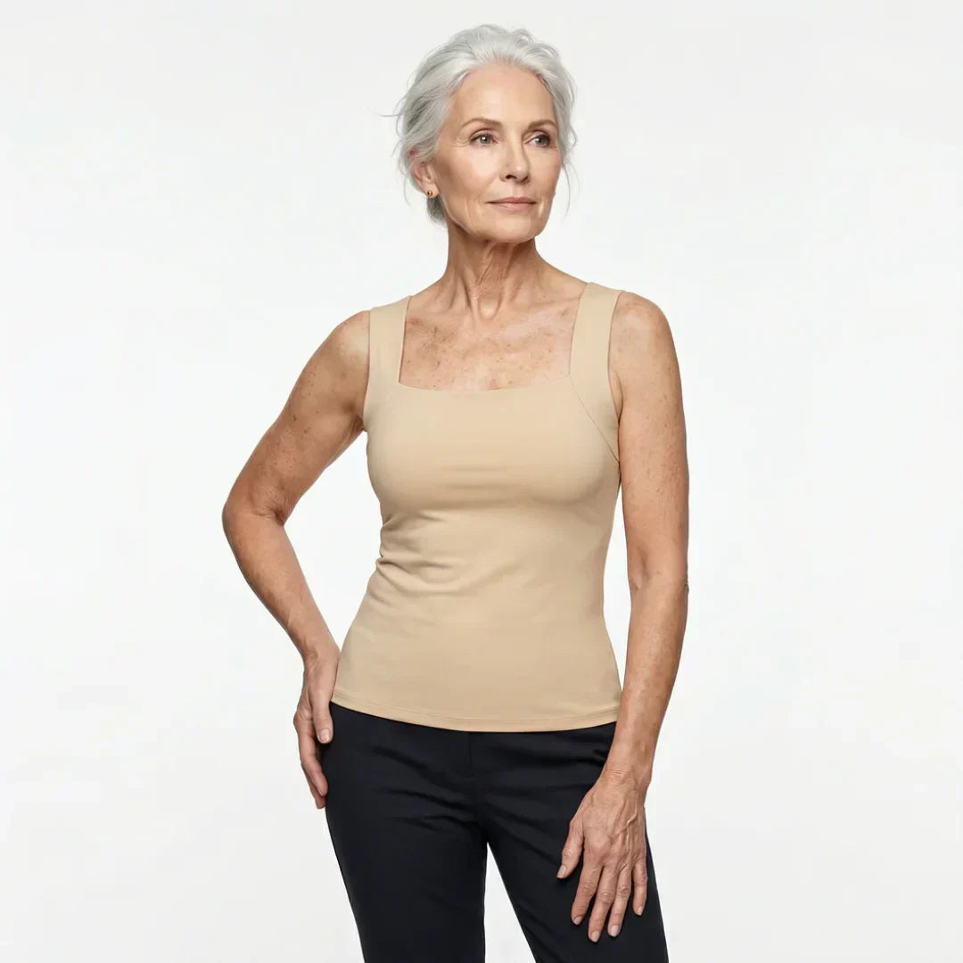 Roxanne | Built In Comfort Bra Tanktop | The Bellemont Sisters Australia