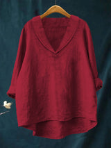 Evelyn | Elegant Breezy Summer Blouse – Red | The Bellemont Sisters Australia
