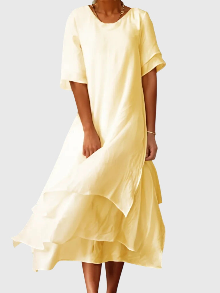 April | Elegant Dress – Yellow | The Bellemont Sisters Australia