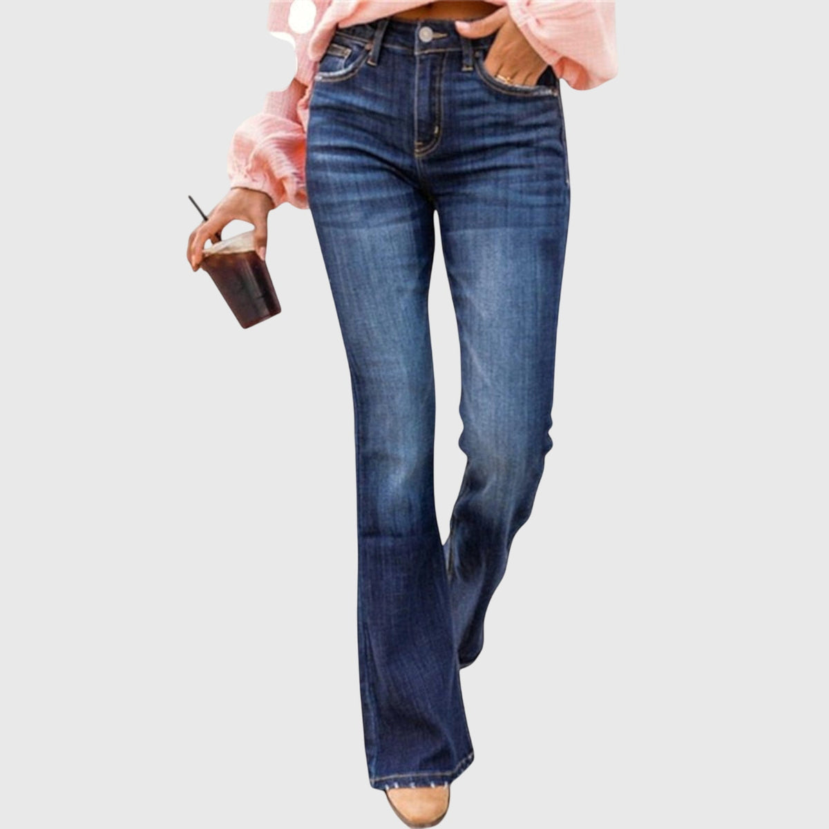 Comfortable Stretch Pants – Deep Blue | The Bellemont Sisters Australia