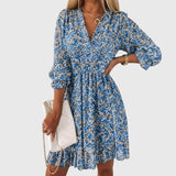Elisa | Floral Puff Sleeve Dress | The Bellemont Sisters Australia