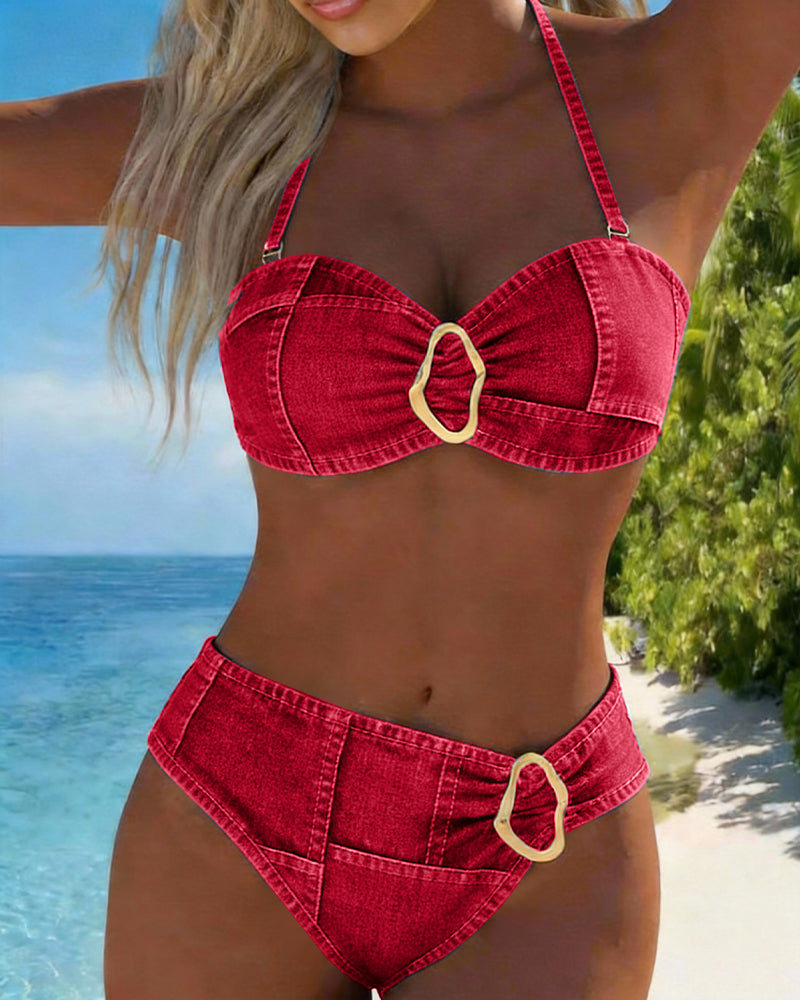 Carmelita - Refined Two-Piece Set – Red | The Bellemont Sisters Australia