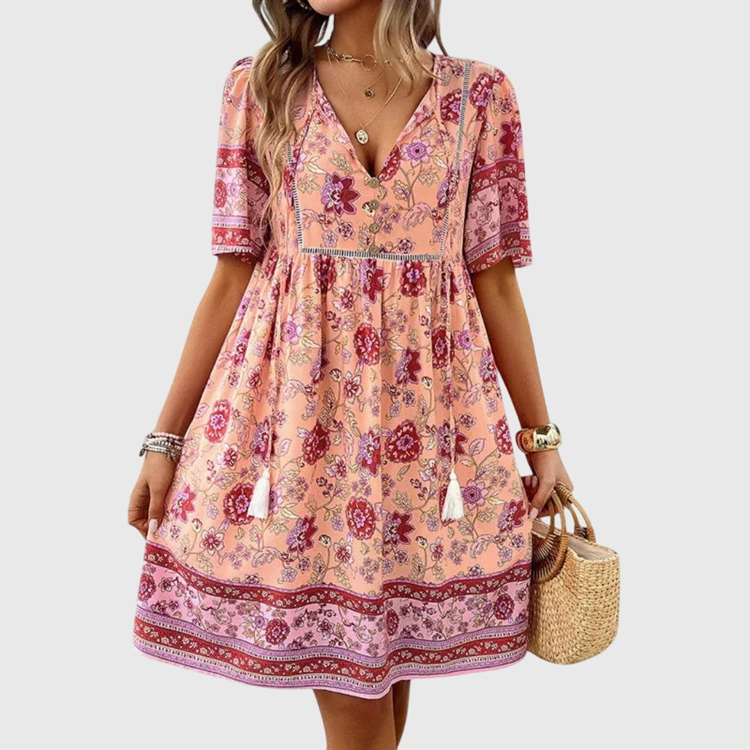 Aurora - Elegant Dress – Pink | The Bellemont Sisters Australia