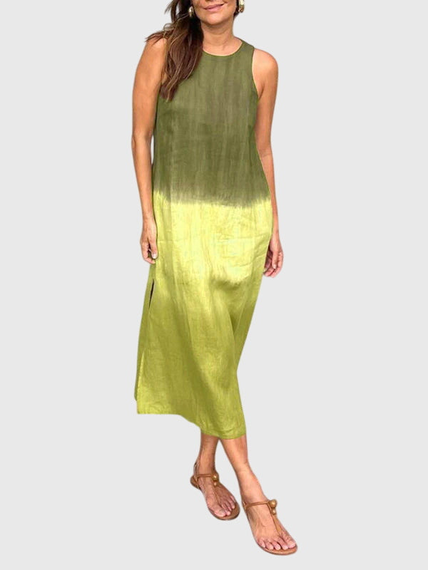 Mira | Stylish Print Dress – Green | The Bellemont Sisters Australia