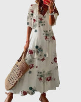 Sofia | Boho Vintage Summer Maxi Dress – Floral | The Bellemont Sisters Australia