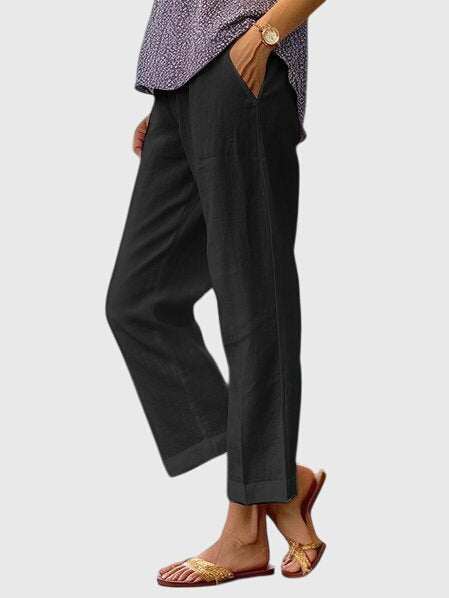 Elaine | Elegant Women's Pants – Black | The Bellemont Sisters Australia
