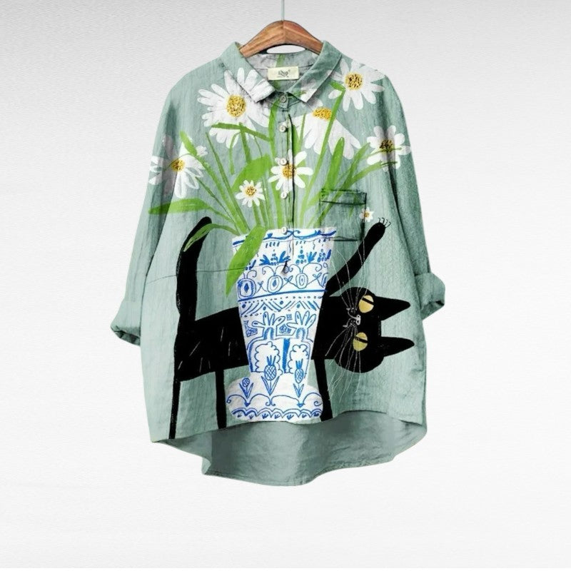 Alexa | Elegant Breezy Summer Blouse – Multicolor | The Bellemont Sisters Australia