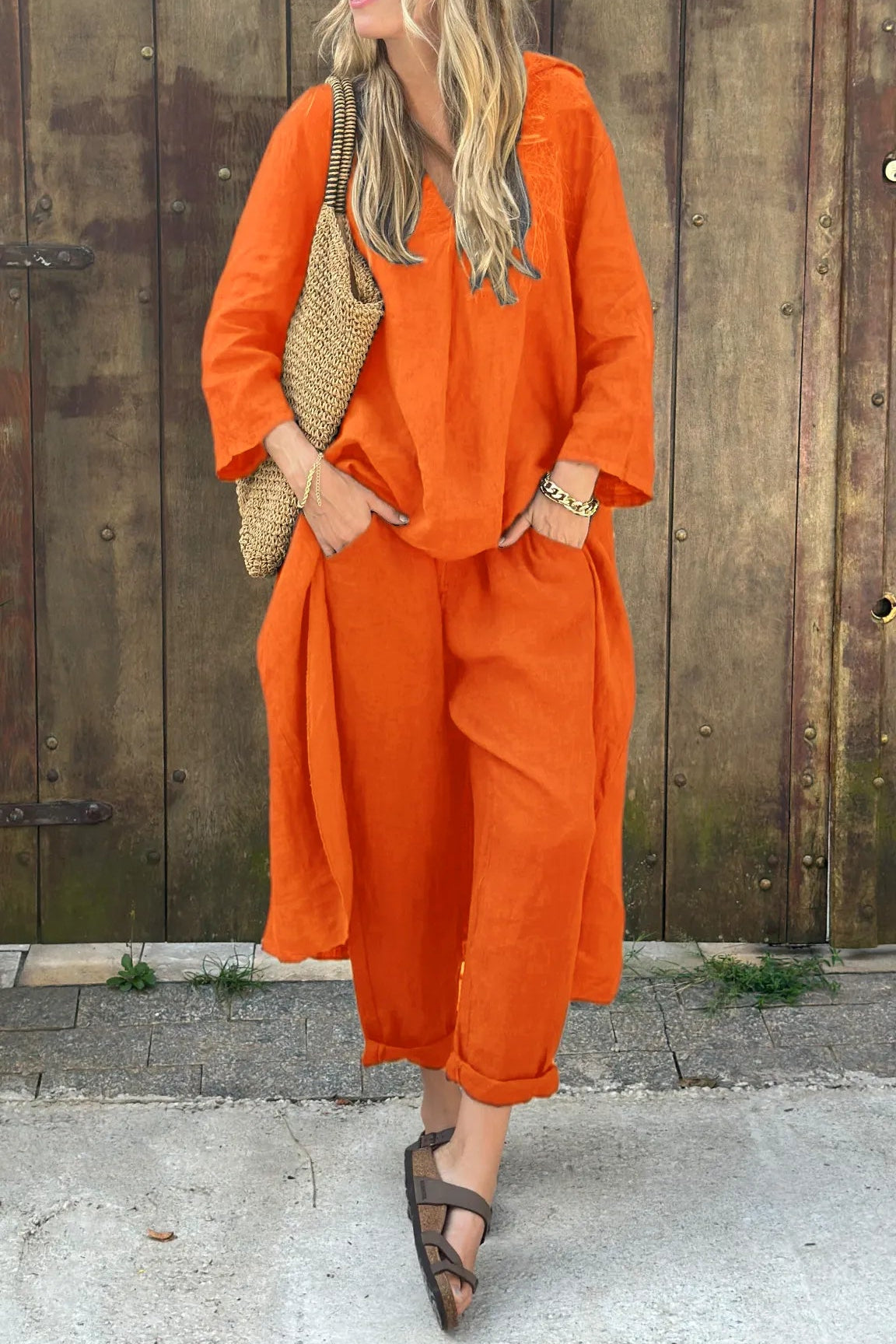 Carolyn™ Chic and Comfortable Set – Orange | The Bellemont Sisters Australia