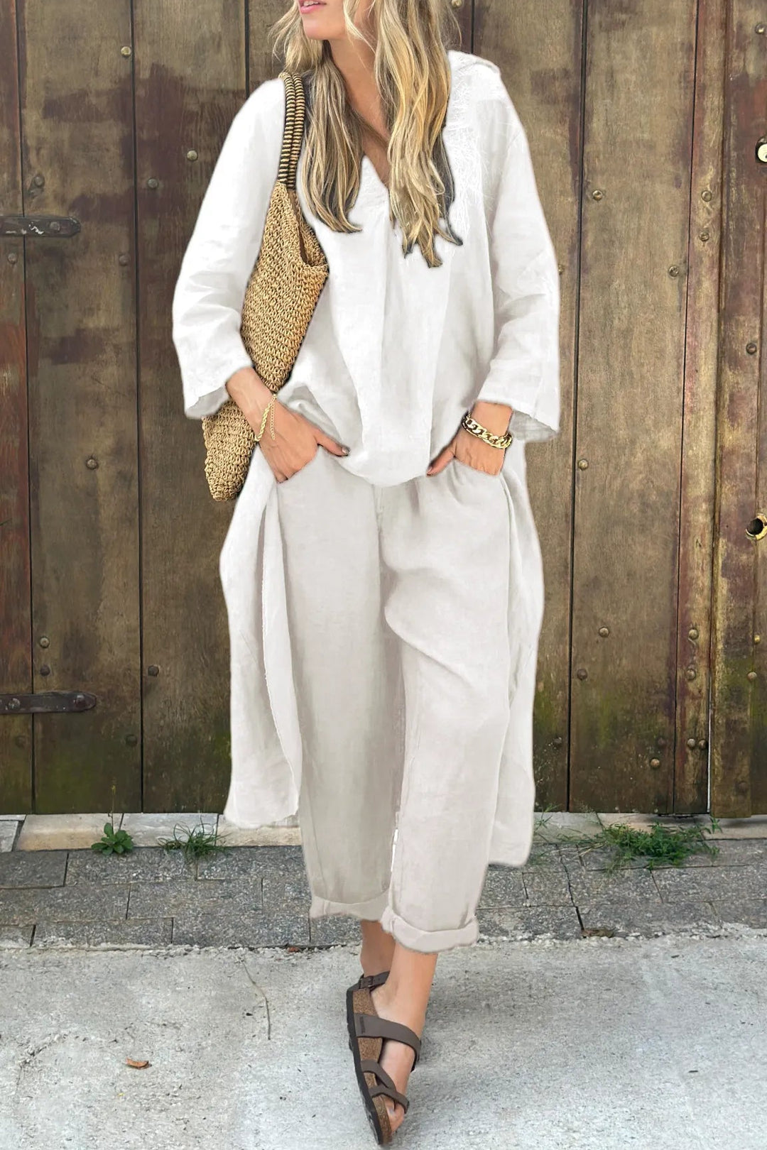 Carolyn™ Chic and Comfortable Set – White | The Bellemont Sisters Australia
