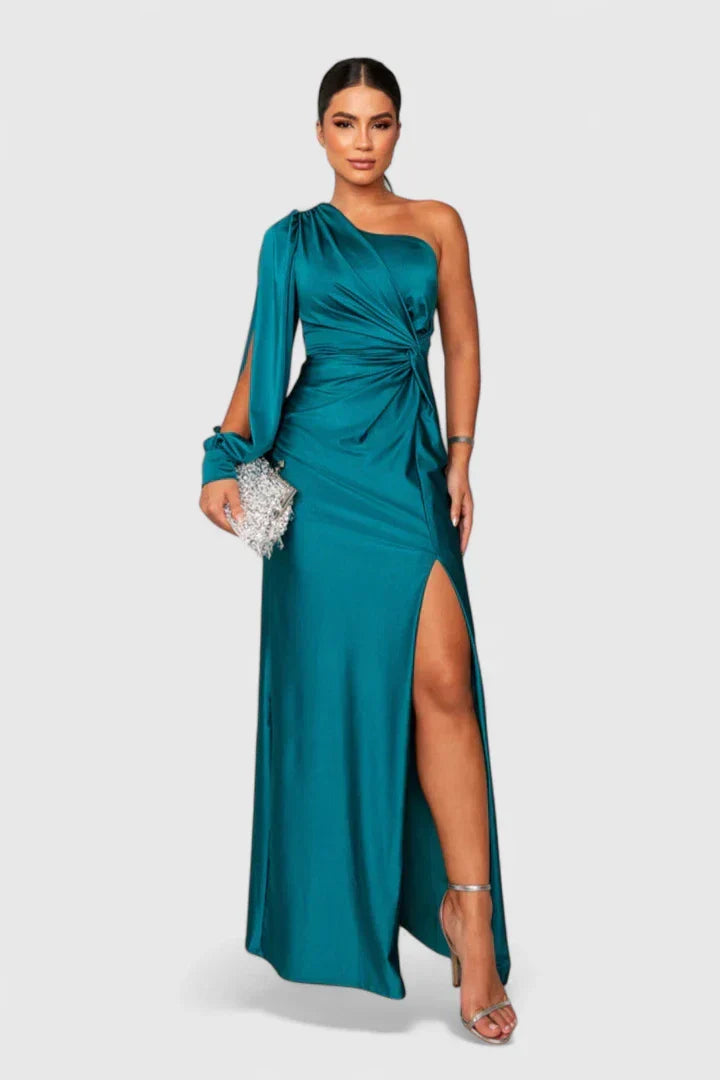 Saryxiah | Elegant Maxi Dress – Turquoise | The Bellemont Sisters Australia
