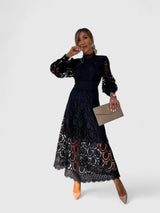 Kryzandra | Elegant Dress – Black | The Bellemont Sisters Australia