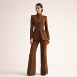 Sophia | Elegant Suit – Brown | The Bellemont Sisters Australia