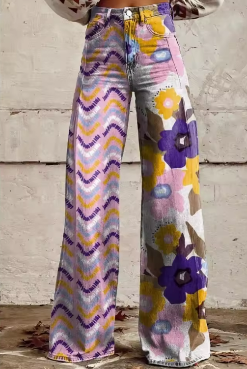 Isadora - Boho Flower Pants | The Bellemont Sisters Australia