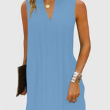 Clarhild | Elegant Flattering Dress With V-Neck | The Bellemont Sisters Australia