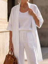 Yael | Three Piece Relaxed Top Pant Set | The Bellemont Sisters Australia