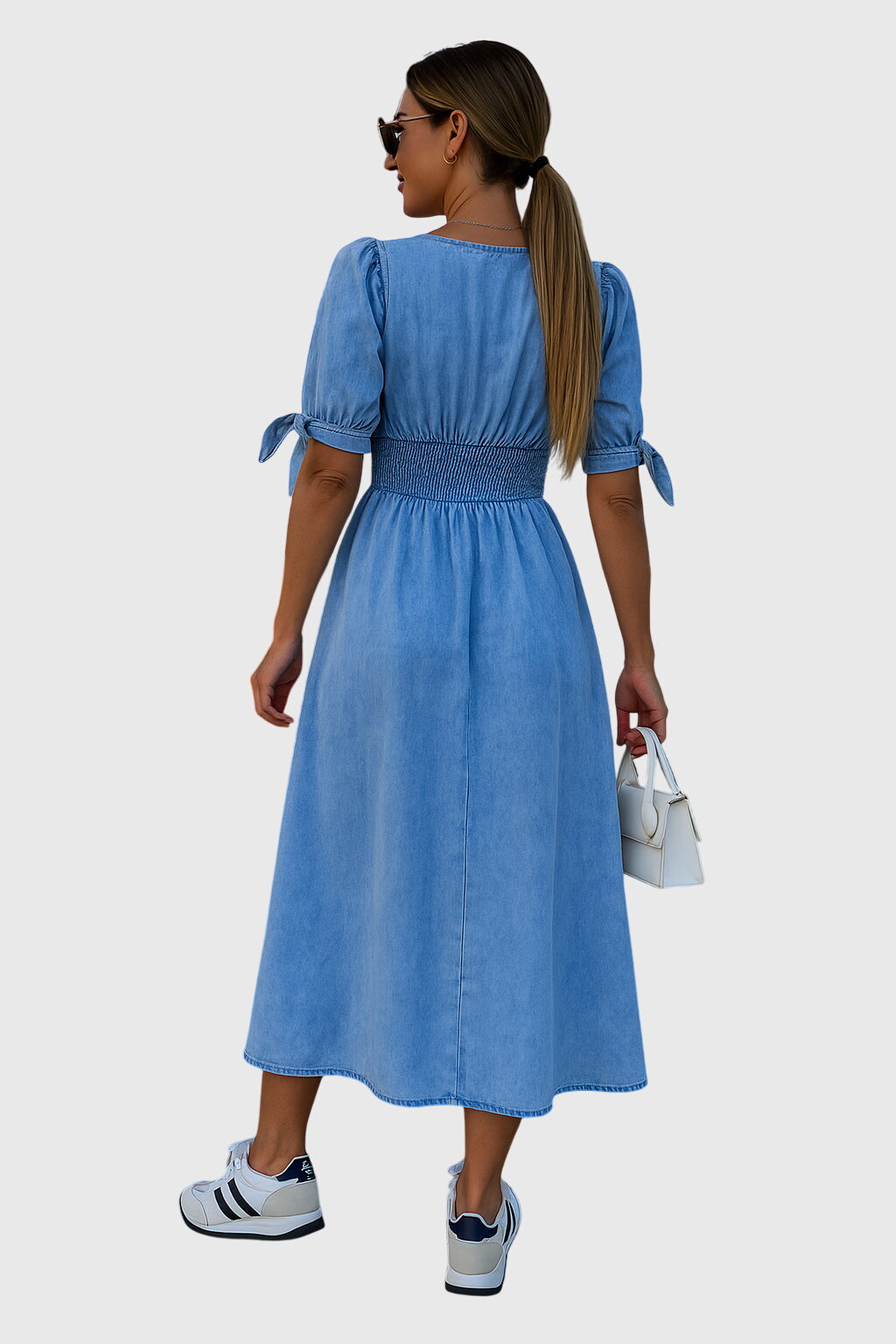 Jacqueline | Elegant Denim Dress | The Bellemont Sisters Australia