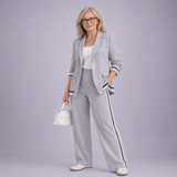 Hyacinth | Casual Suit Set – Grey | The Bellemont Sisters Australia