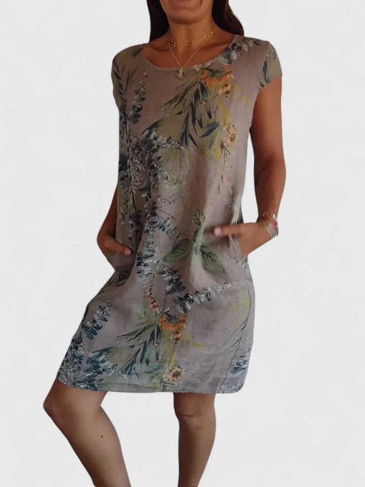 Vianna | Comfortable Summer Dress – Brown | The Bellemont Sisters Australia