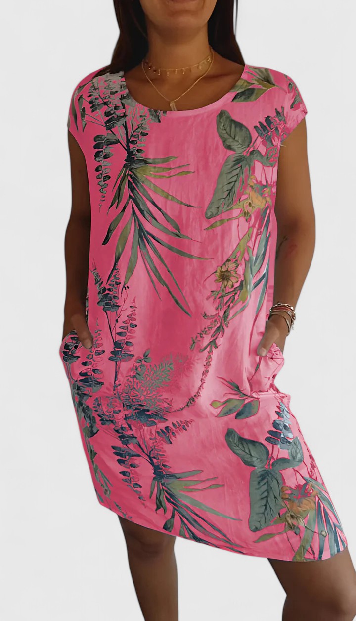 Vianna | Comfortable Summer Dress – Pink | The Bellemont Sisters Australia