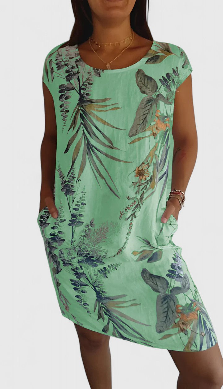 Vianna | Comfortable Summer Dress – Green | The Bellemont Sisters Australia