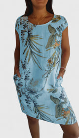 Vianna | Comfortable Summer Dress – Light Blue | The Bellemont Sisters Australia