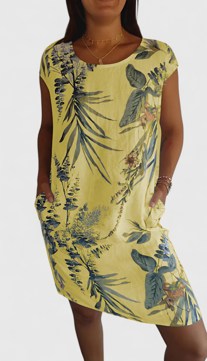 Vianna | Comfortable Summer Dress – Yellow | The Bellemont Sisters Australia