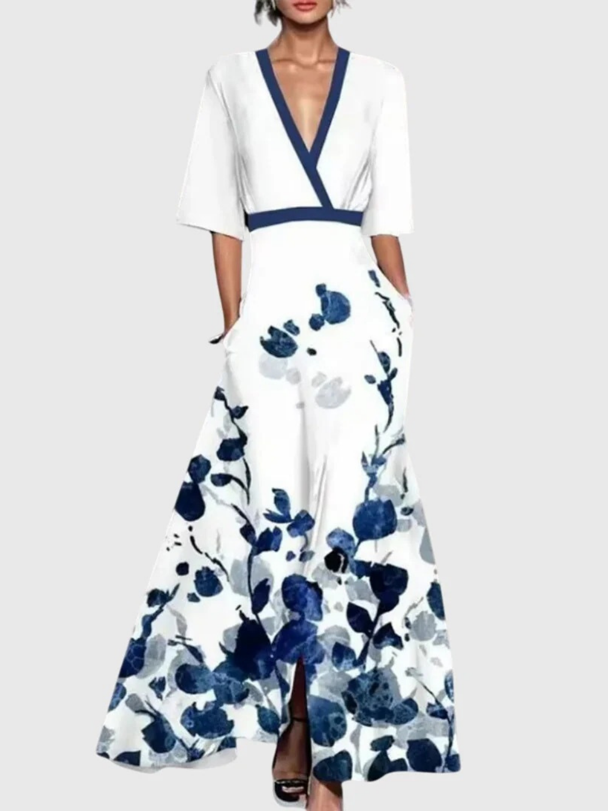 Claire | Elegant Spring Dress – White | The Bellemont Sisters Australia