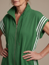 Lark | Zip Front Stripe Panel Jumpsuit | The Bellemont Sisters Australia