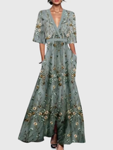 Claire | Elegant Spring Dress – Green | The Bellemont Sisters Australia