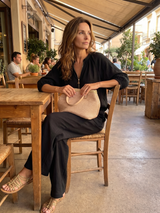 Natalia | Zip Front Blouson Top Wide Leg Set | The Bellemont Sisters Australia