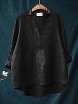 Madelyn | Elegant Breezy Summer Blouse – Black | The Bellemont Sisters Australia
