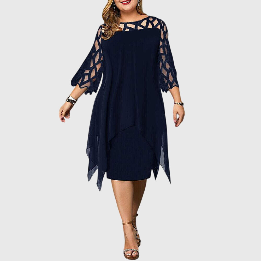 Juliana | Chic Dress – Deep Blue | The Bellemont Sisters Australia