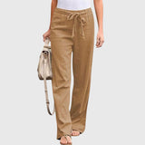Loreen - Lightweight Pants – Light Brown | The Bellemont Sisters Australia
