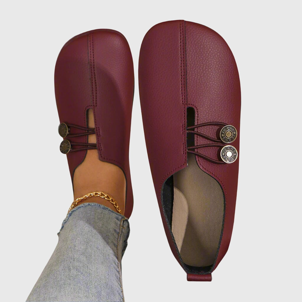Josephine | Daily Comfort Slip-Ons – Red | The Bellemont Sisters Australia