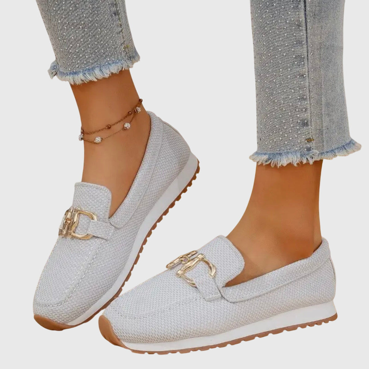 Susana | Orthopedic Loafers – White | The Bellemont Sisters Australia