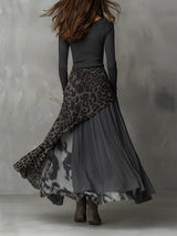 Martina - Long bohemian-style dress with leopard print | The Bellemont Sisters Australia